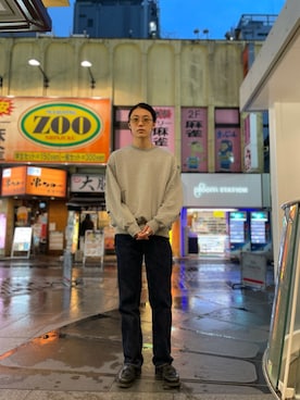 「FULLCOUNT（フルカウント）のアイテム」を使った、みうらさん（メンズ・177cm）の春コーディネート