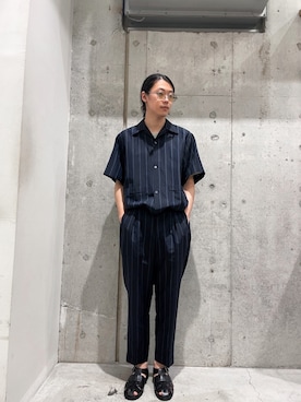 「HAVERSACK（ハバーザック）のアイテム（パンツ）」を使った、みうらさん（メンズ・177cm）の春コーディネート
