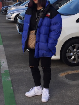 「Down Jacket 」｜yuunaさん（レディース・161cm）の冬コーディネート