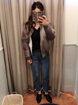 「FREE'S MART（フリーズマート）のアイテム（その他シューズ）」を使った、はきゅんさん（レディース・156cm）の冬コーディネート