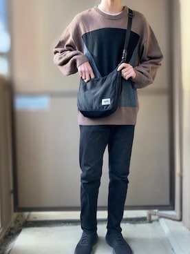「SHAREEF（シャリーフ）のアイテム（その他）」を使った、るーとさん（メンズ・176cm）の冬コーディネート