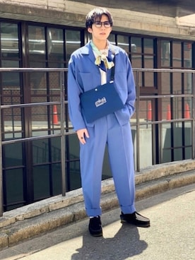 「MONKEY TIME（モンキータイム）のアイテム」を使った、Takeruさん（メンズ・168cm）の春コーディネート