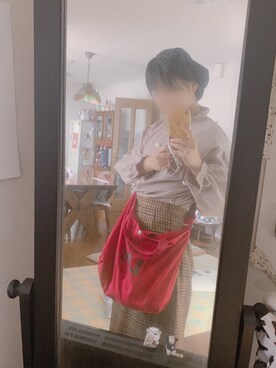 桜夜子さんの「【LEE】ショルダートートバッグB/リー/ロゴプリント」を使ったコーディネート