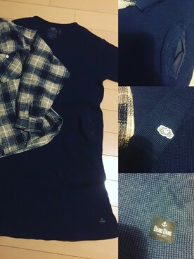 「FRUIT OF THE LOOM（フルーツオブザルーム）のアイテム（ワンピース/ドレス）」を使った、エリーさん（レディース・157cm）の秋コーディネート