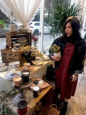 「NIKE（ナイキ）のアイテム（スニーカー、ブラック系）」を使った、debbydebbyさん（レディース）の秋コーディネート