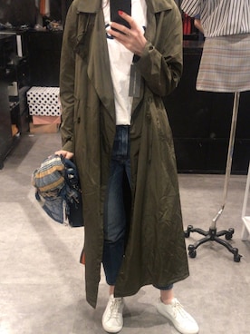 「COMMON PROJECTS（コモンプロジェクト）のアイテム」を使った、Ling Tangさん（レディース・168cm）の春コーディネート