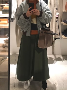 「COMMON PROJECTS（コモンプロジェクト）のアイテム」を使った、Ling Tangさん（レディース・168cm）の春コーディネート