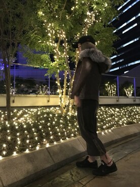 「NEWERA」｜「アイテム（ブルゾン）」を使った、きゃらさわさん（レディース・153cm）の秋コーディネート