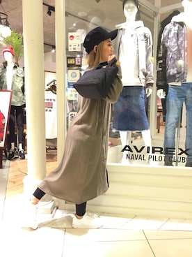 「ワークキャップ」｜きゃらさわさん（レディース・153cm）の夏コーディネート