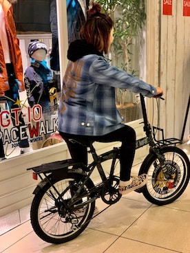 「AVIREX（アヴィレックス）のアイテム（その他）」を使った、きゃらさわさん（レディース・153cm）の冬コーディネート