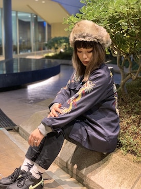 きゃらさわさん(レディース・153cm)の冬コーディネート