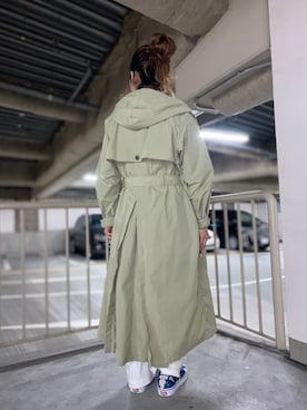 「AVIREX（アヴィレックス）のアイテム（トレンチコート）」を使った、きゃらさわさん（レディース・153cm）の冬コーディネート
