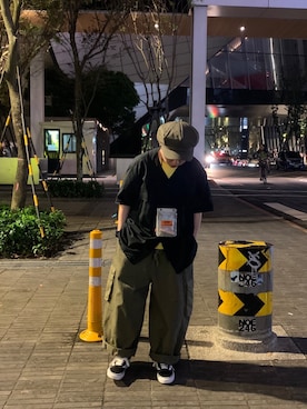 「plain-me（プレインミー）のアイテム（トップス）」を使った、Chrisさん（レディース・155cm）の春コーディネート