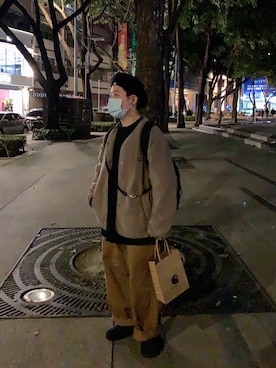 「COVERNAT」｜「アイテム（ジャケット/アウター）」を使った、Chrisさん（レディース・155cm）の春コーディネート