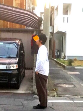 「H&M（エイチ・アンド・エム）のアイテム（ニットキャップ/ビーニー、ブラック系）」を使った、理一さん（メンズ・163cm）の春コーディネート