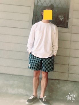 「Dickies（ディッキーズ）のアイテム（キャップ、ブラック系）」を使った、理一さん（メンズ・163cm）の春コーディネート