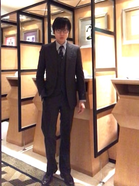 「N.HOOLYWOOD」｜「アイテム（セットアップ）」を使った、LKさん（メンズ・178cm）の春コーディネート