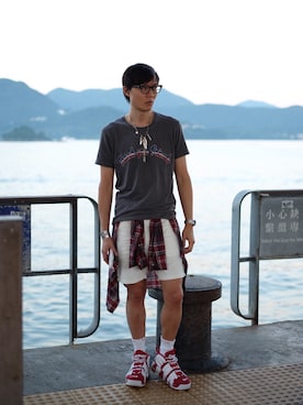 「goro's（ゴローズ）のアイテム」を使った、LKさん（メンズ・178cm）の秋コーディネート