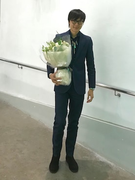 「RAGS McGREGOR （ラグスマックレガー）のアイテム（シューズ）」を使った、LKさん（メンズ・178cm）の秋コーディネート