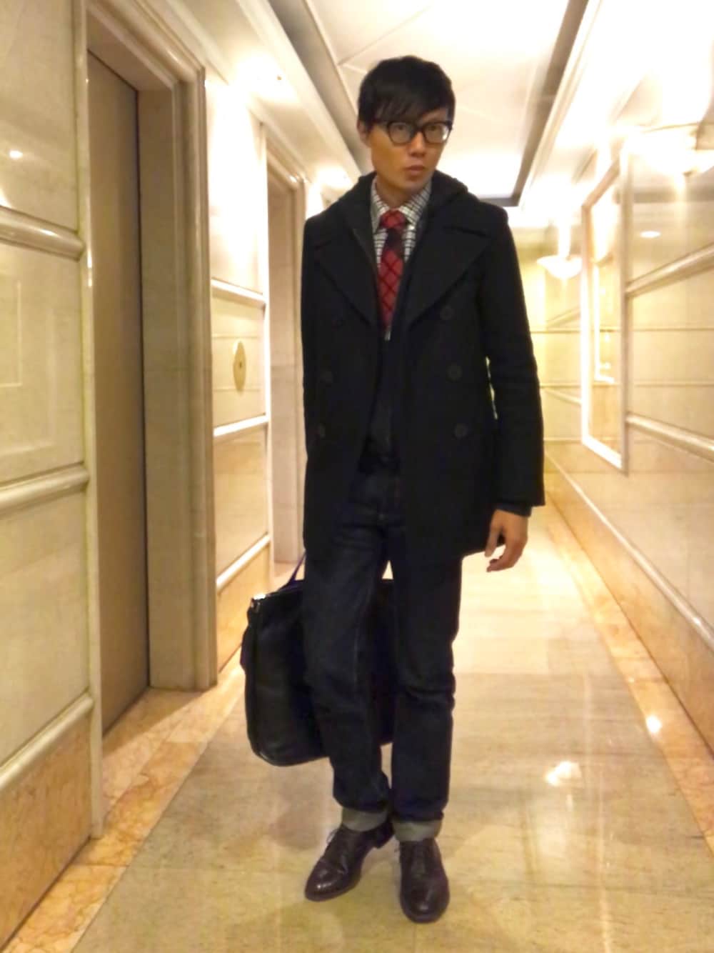 SAINT LAURENT ブラック ピーコート SAINT LAURENT - 13AW ピーコート サンローランの通販 by