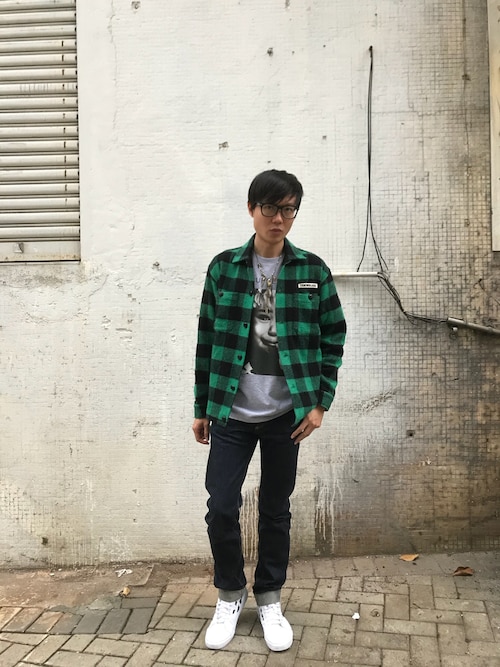 Tenderloin 緑黒チェック Lサイズ Tenderloin 緑黒チェック Lサイズ テンダーロイン バッファロー