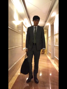 「RRL（ダブル アール エル）のアイテム（フォーマルスーツ/小物）」を使った、LKさん（メンズ・178cm）の春コーディネート