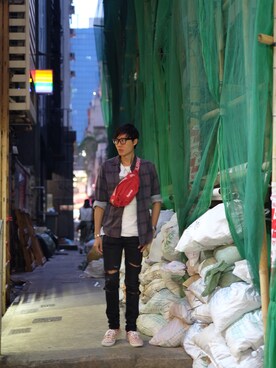 「 ＶＡＮＳ」｜LKさん（メンズ・178cm）の春コーディネート