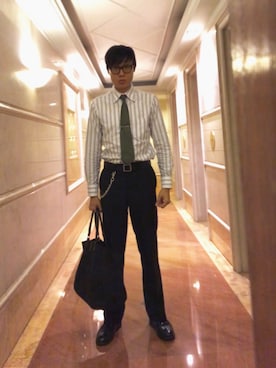 「RRL（ダブル アール エル）のアイテム（フォーマルスーツ/小物）」を使った、LKさん（メンズ・178cm）の夏コーディネート