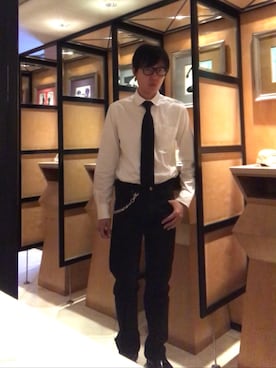 「BLACK FLEECE by Brooks Brothers（ブラックフリースバイブルックスブラザーズ）のアイテム（シャツ/ブラウス）」を使った、LKさん（メンズ・178cm）の夏コーディネート