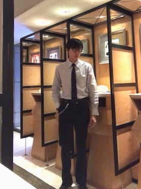 「BLACK FLEECE by Brooks Brothers（ブラックフリースバイブルックスブラザーズ）のアイテム（シャツ/ブラウス）」を使った、LKさん（メンズ・178cm）の夏コーディネート