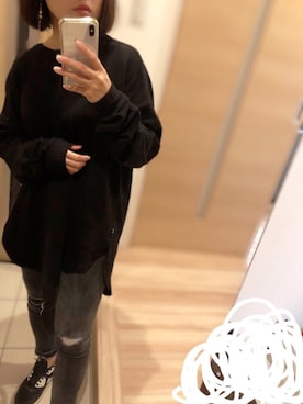 「KMRii」｜「アイテム（アクセサリー）」を使った、Maiさん（レディース・158cm）の秋コーディネート