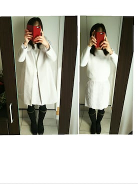 「MISCH MASCH（ミッシュマッシュ）のアイテム（その他アウター）」を使った、azuさん（レディース・168cm）の冬コーディネート