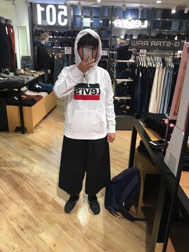 「CACO（カコ）のアイテム（パンツ）」を使った、fifteen さん（レディース・158cm）の秋コーディネート