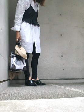 「Ameri（アメリ）のBAGGY MILITARY JACKET（ミリタリージャケット）」を使った、reeさん（レディース・158cm）の春コーディネート