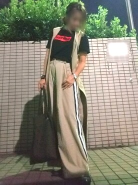 「シュプリーム」｜「アイテム（トレンチコート）」を使った、reeさん（レディース・158cm）の秋コーディネート