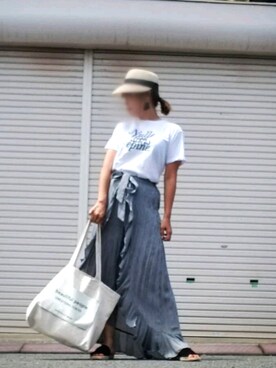 「maypol（マイポル）のアイテム」を使った、reeさん（レディース・158cm）の夏コーディネート