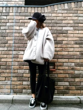 「CLANE（クラネ）のREVERSIBLE MILITARY BOA JACKET（その他アウター）」を使った、reeさん（レディース・158cm）の秋コーディネート