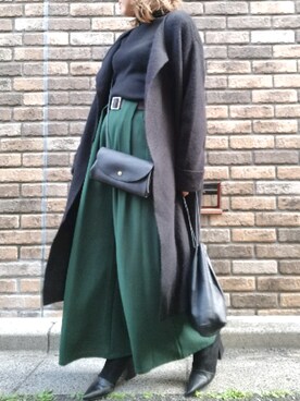 「TIDEWAY（タイドウェイ）のアイテム（財布）」を使った、reeさん（レディース・158cm）の秋コーディネート