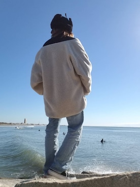 「CLANE（クラネ）のREVERSIBLE MILITARY BOA JACKET（その他アウター）」を使った、reeさん（レディース・158cm）の秋コーディネート