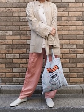 「CLANE（クラネ）のアイテム（ブルゾン）」を使った、reeさん（レディース・158cm）の春コーディネート