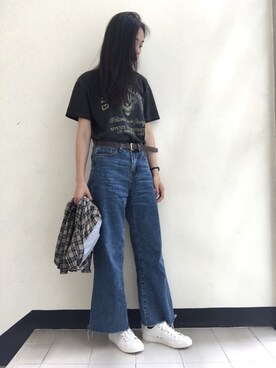 「hot」｜薰さん（レディース・162cm・20代）の夏コーディネート