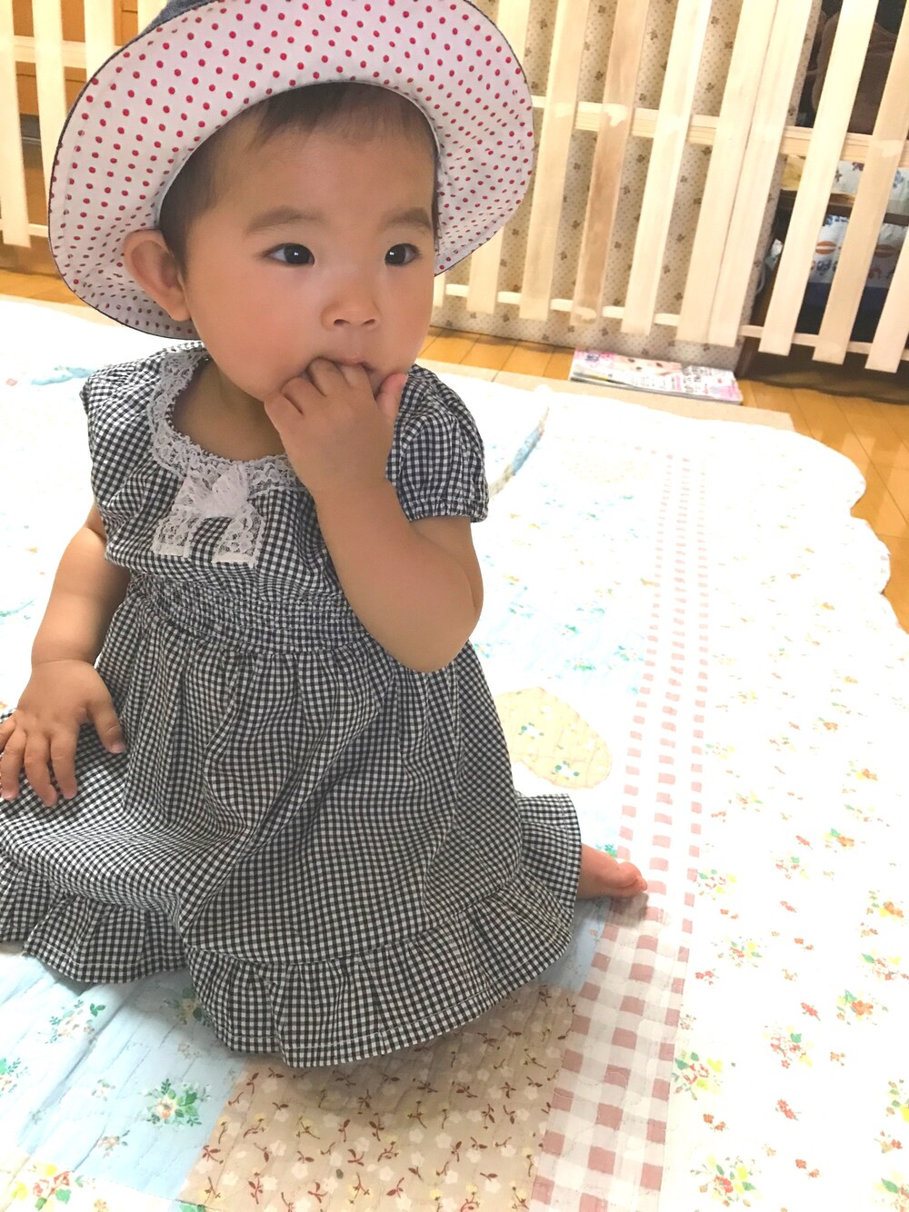 「NOのアイテム（ワンピース/ドレス、ブラック系）」を使った、ぽみさん（キッズ・70cm）の夏コーディネートの1枚目の写真