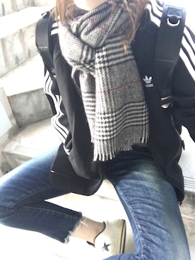 「CONVERSE（コンバース）のCONVERSE コンバース ONE STAR(A) 32340280 OX *WHITE/BLACK （スニーカー）」を使った、sayakaさん（レディース・158cm）の秋コーディネート