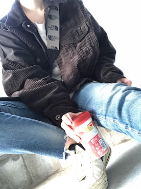 「CONVERSE（コンバース）のCONVERSE コンバース ONE STAR(A) 32340280 OX *WHITE/BLACK （スニーカー）」を使った、sayakaさん（レディース・158cm）の秋コーディネート