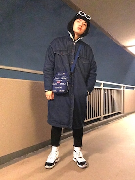 「Jordan」｜「アイテム（その他アウター）」を使った、GEEKMANさん（メンズ・180cm）の冬コーディネート