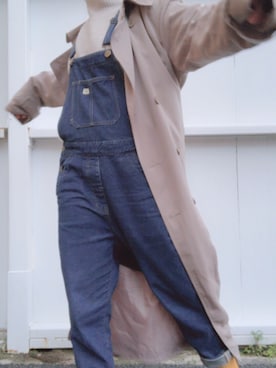 「rivet & surge（リベットアンドサージ）のアイテム（オールインワン・サロペット）」を使った、KyoKoさん（レディース・156cm）の冬コーディネート