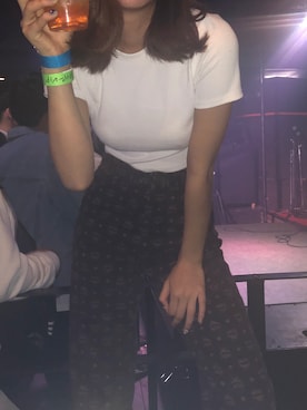 「MCM（エムシーエム）のアイテム（パンツ）」を使った、あ おさん（レディース・165cm）の春コーディネート