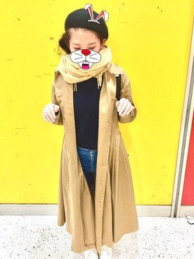 「wearhalloween2017」｜「アイテム（トレンチコート）」を使った、v.s.o.pさん（レディース・159cm）の秋コーディネート