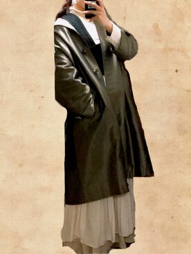 FERRAGAMO（フェラガモ）のトレンチコートを使った人気ファッション