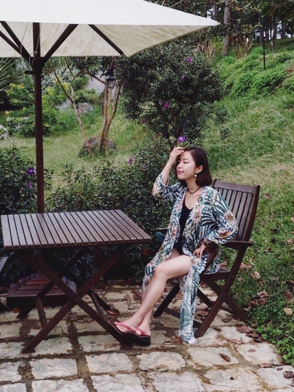 「holiday、travel、casual、outfit、date style♡」｜「STYLENANDAのアイテム（ピーコート、グリーン系）」を使った、自然卷tutuさん（レディース・160cm）の秋コーディネートの1枚目の写真